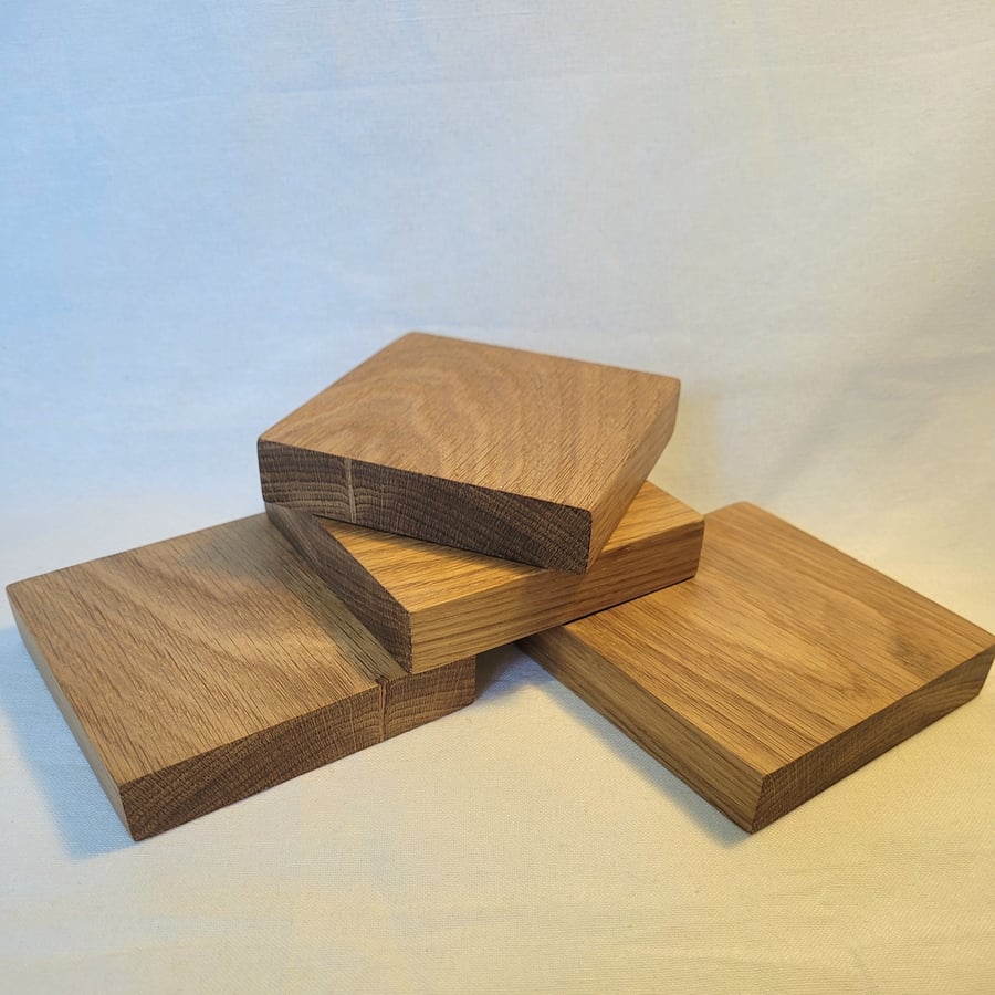 Oak coasters