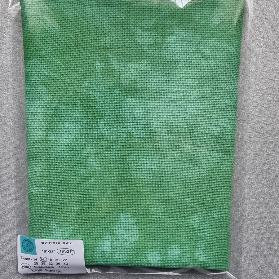 Zweigart Hand Dyed Cross Stitch Fabric Kelp Forest