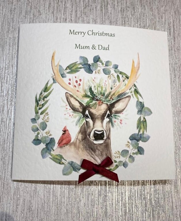 Merry Christmas card for Couple, Mum, Dad, Brother, Son, Friend, Boyfriend etc.