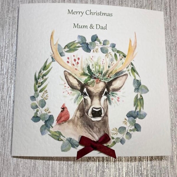 Merry Christmas card for Couple, Mum, Dad, Brother, Son, Friend, Boyfriend etc.