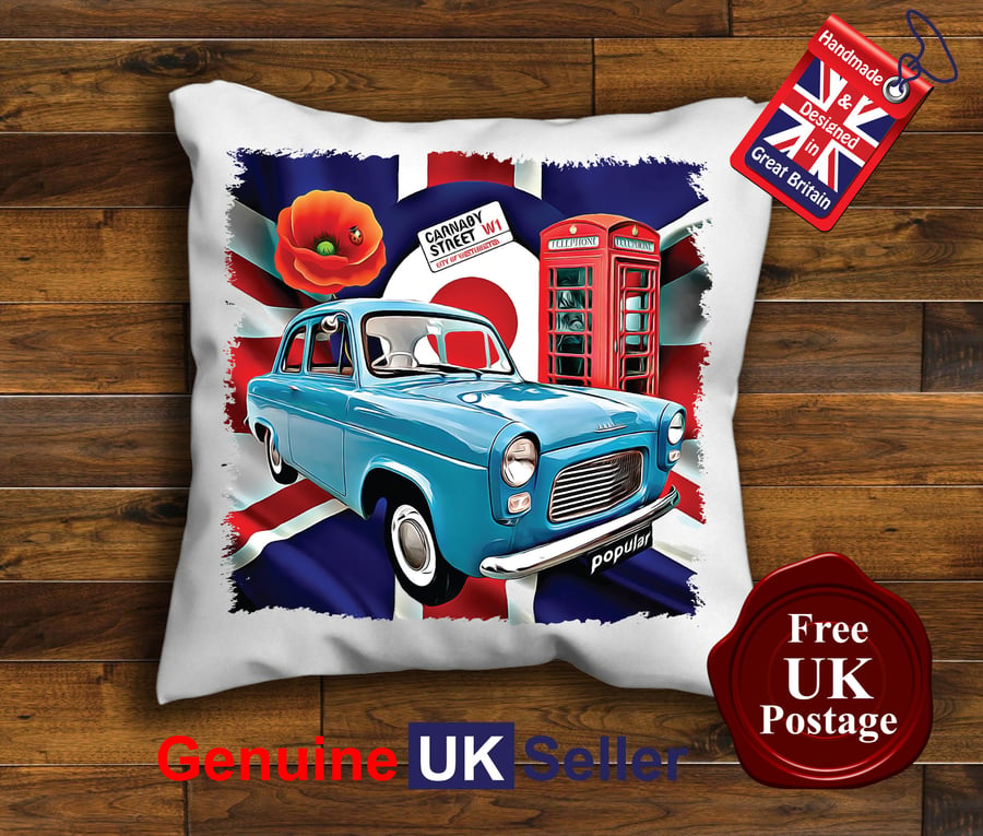 Ford Popular Cushion Cover, Choose Your Size