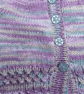 Hand knitted baby smocked cardigan and hat 0 - 6 months   - Image 4