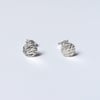Sterling silver meadow stud earrings