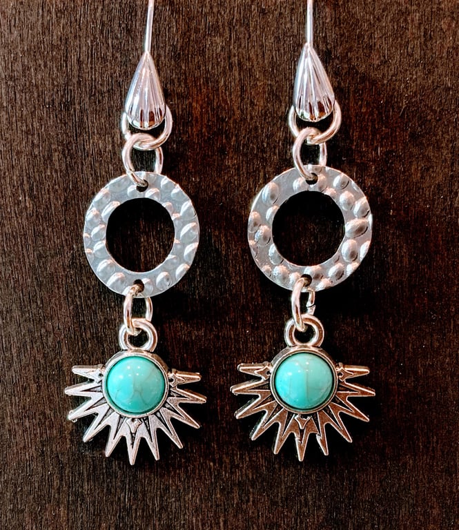 Sun Ray Charm Earrings