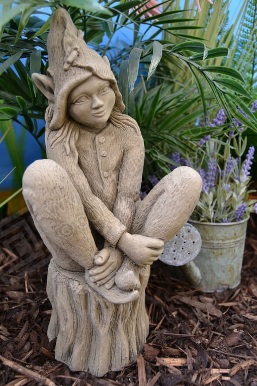 Foxglove the Elf Stone Garden Ornament