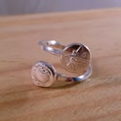 Sterling Silver Witchy Shot Adjustable Ring (SKU070325)