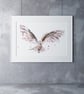 Barn Owl Watercolour Painting, Signed Limited Edition Print by Syman Kaye