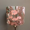 MOD 70s Abstract Ashwell Brown Pink Tropical Vintage Fabric Lampshade