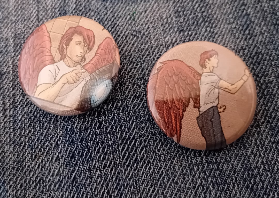 Vintage Comic Badge – Angels