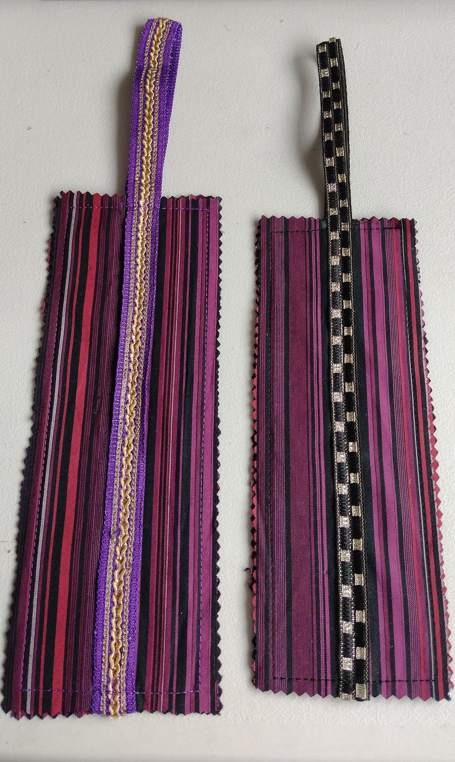 Dark Striped Bookmark Page Marker