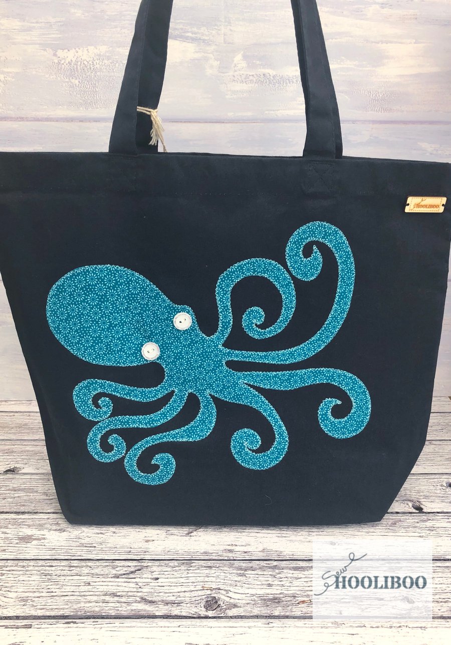 Organic Cotton Octopus Tote