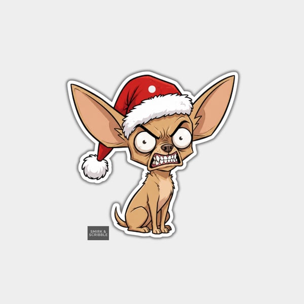 Unique Funny Christmas Gift Tags For Adults, 6pk - Cheeky Chihuahua