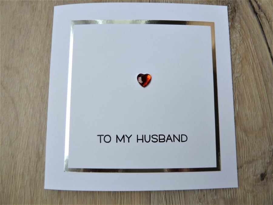 to my husband card