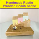 Rustic wooden Beach Scene - Handmade Christmas Gifts