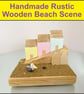 Rustic wooden Beach Scene - Handmade Christmas Gifts