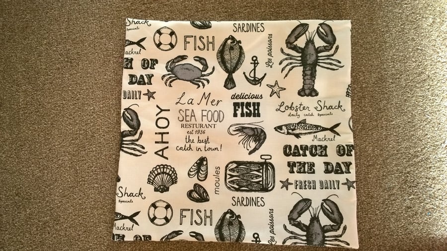 Sea Food Cushion Cover