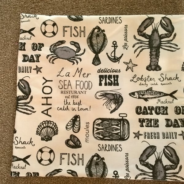 Sea Food Cushion Cover