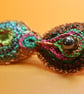 Double drop brooch - recycled  - Image 9