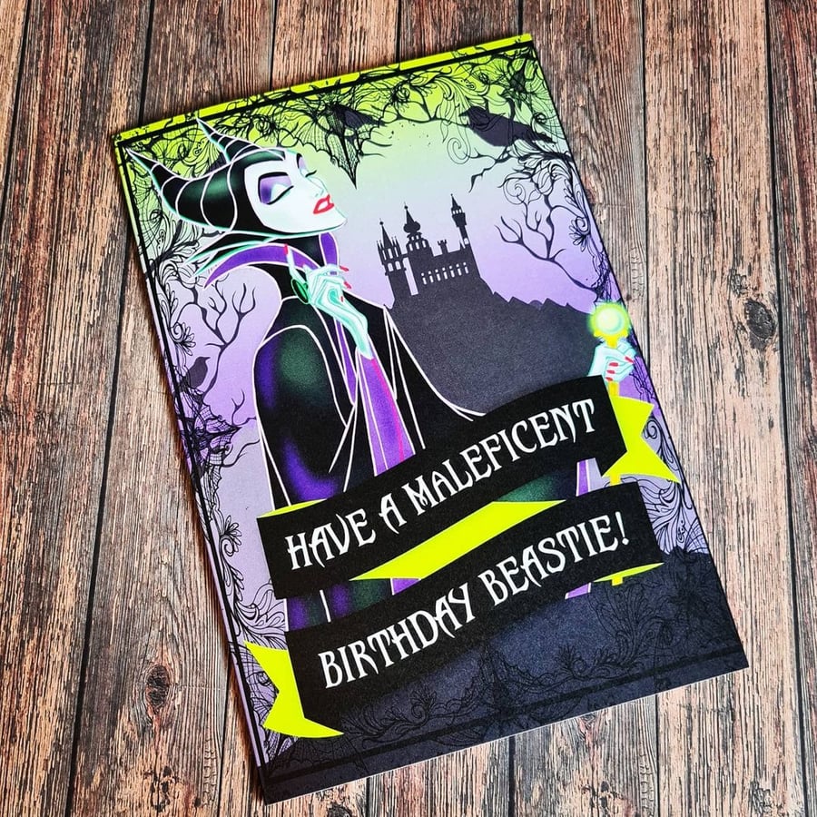 Maleficent Card - birthday - Disney Villains - Sleeping Beauty