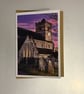 St Leonards Sunset A5 Greeting Card 