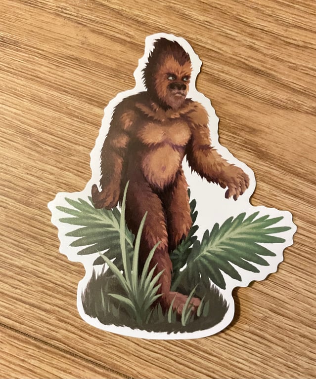 Creepy Creature 10cm by 10cm sticker 