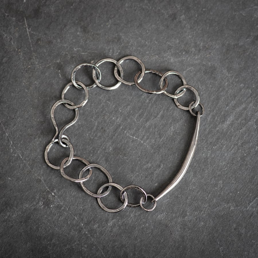 Oxidised Eco-Silver Bracelet