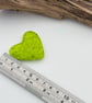 Green Fused Glass Heart - Image 9