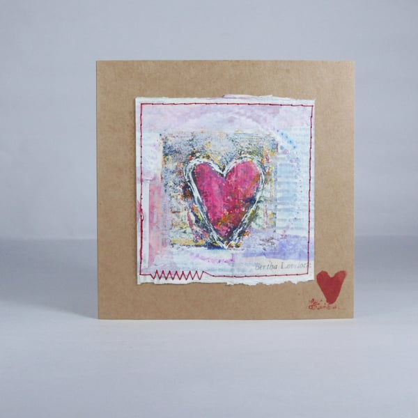 Greeting Card, Valentine Heart card 