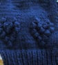REDUCED 16" Navy Baby V Neck Hearts Cardigan - Image 2