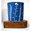 Forget-me-knot & Fern candle holder (Free UK Postage)