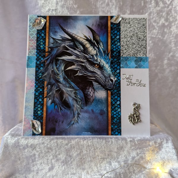 Dragon's head greetings card