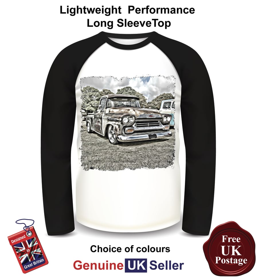 Chevy Truck, Chevy Truck Mens Long sleeve T Shirt, Chevy Mens Top