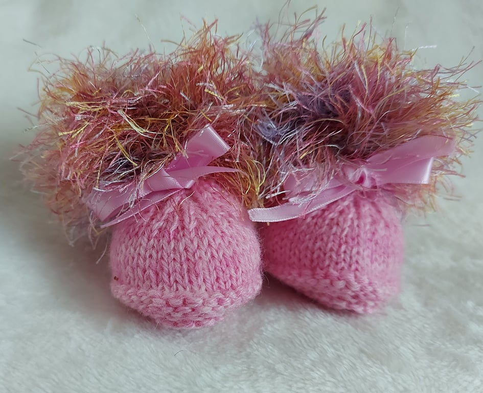 Baby Girls Booties size 0-3 months