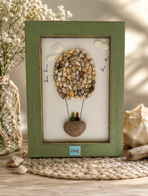 Conch shell hot air balloon