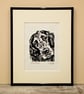 Cocker Spaniel Dog - Original Hand Pulled Linocut Print - Image 4