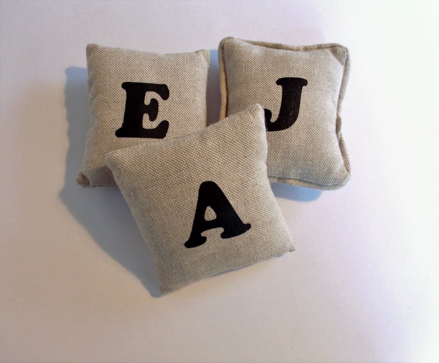 Alphabet, personalised letter, pin cushion