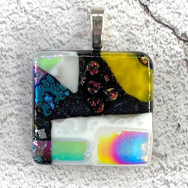 Calypso dichroic glass pendant