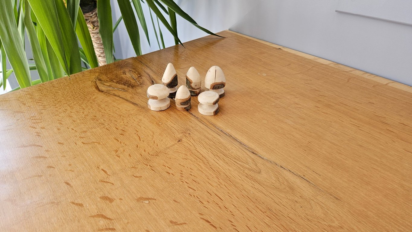 Miniature Wood Turned Mushrooms – Handmade Wooden Set of 6