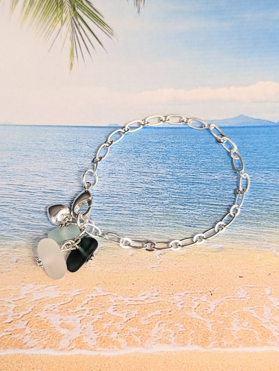 Seaham seaglass bracelet