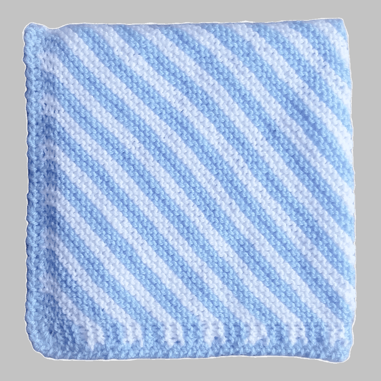 KNITTING PATTERN PDF Preemie Blue Blanket