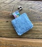 Liberty fabric felt lace charm brooch badge - Image 2