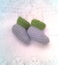 Baby's Overalls Hat and Booties Set, Baby Shower Gift, Baby's Outfit,Custom Make - Image 9