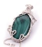 Malachite pendant, wire wrapped pendant, gift for them - Image 9