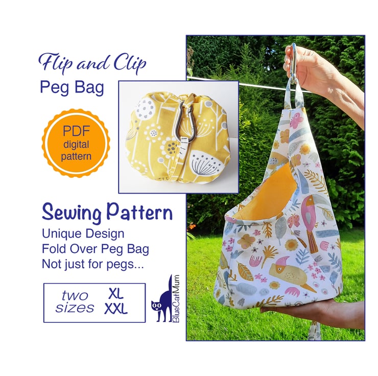 PDF Sewing pattern Extra Large Peg Bag Storage ... - Folksy