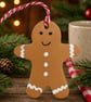 HandPainted Clay Gingerbread Man Christmas Decoration - Image 1
