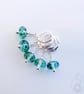 Lampwork Stitch Markers - Stained Glass Greens - Image 3