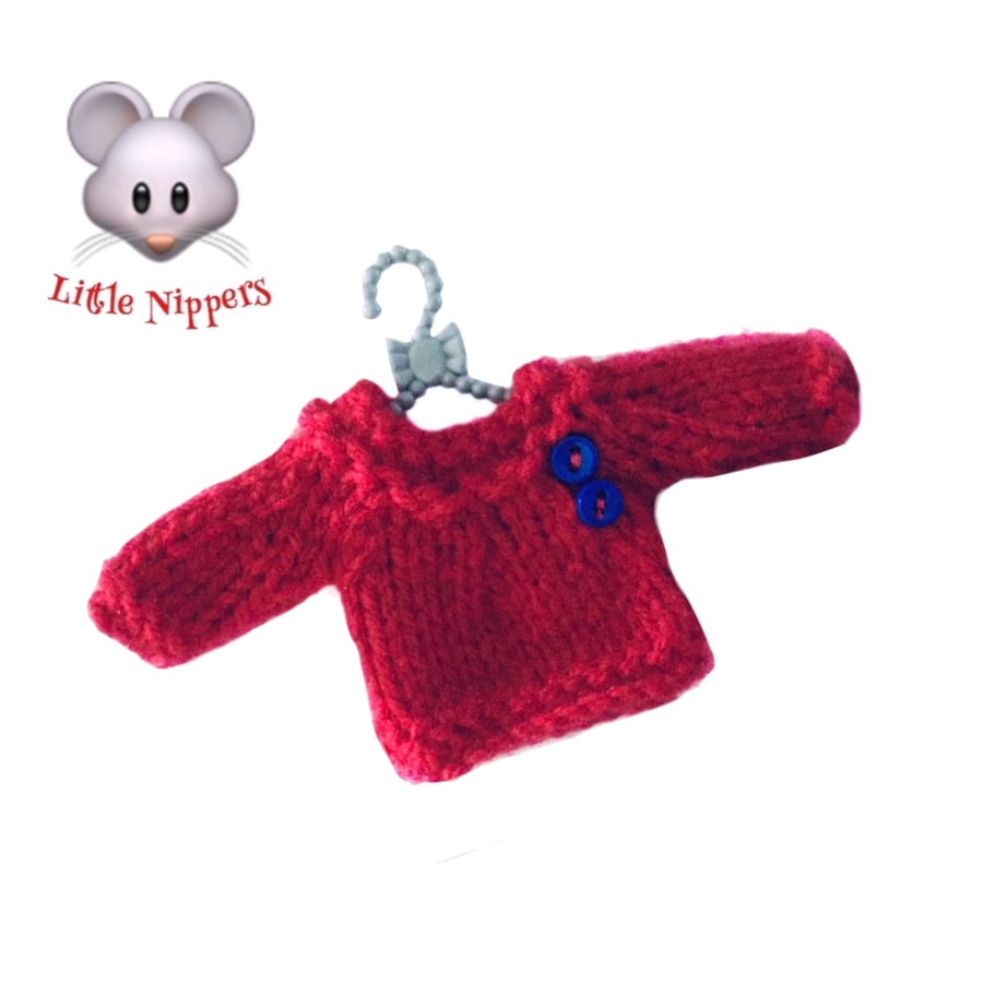 Little Nippers’ Red Jumper with Buttons