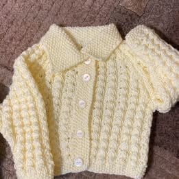 Lemon Cardigan age 3 - 6 months