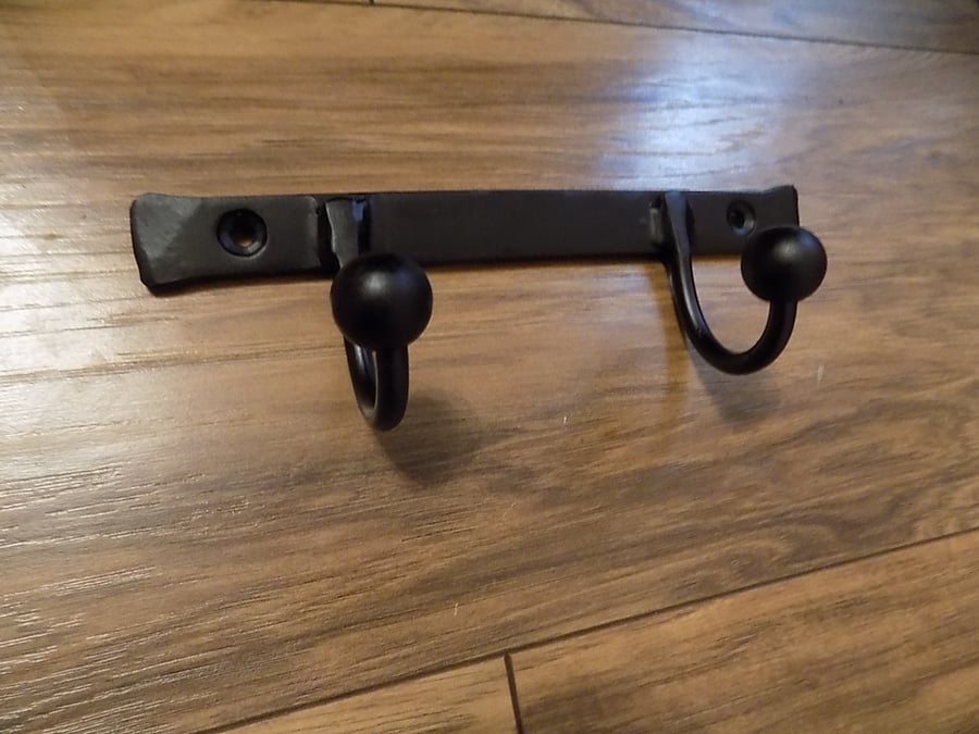 Quality Robe Rail..................Wrought Iron (Forged Steel) Free Fitting Kit.