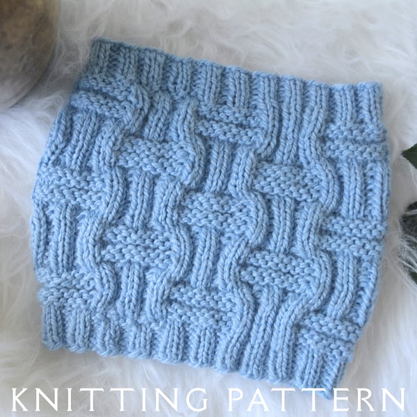The Ashton Cowl Knitting Pattern PDF Version By Email